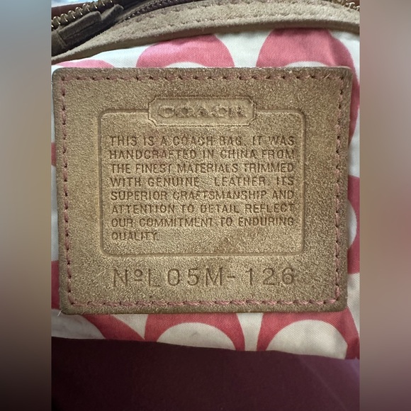 Coach Signature Tote 126 Beige PVC Gallery Bag Y2K Authentic Vintage - Picture 5 of 8